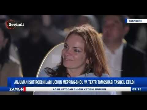 Anjuman ishtirokchilari uchun mepping-shou va teatr tomoshasi tashkil etildi
